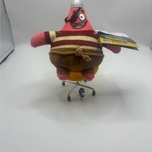 SpongeBob SquarePants Patrick the Pirate Plush Toy glows in the dark.